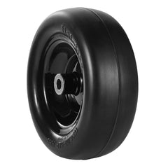 Lawn Mower Tires with Rim, 11x4-5" Tubeless Tractor Tires, 2-Pack Tire and Wheel Assemby, Flat-free PU Tire, 3.4" Centered Hub, 3/4" Bushing Size, 20 PCS Adapters for Riding Mowers Lawn Tractors