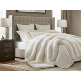 1-Piece 60x80" Faux Fur Throw Blanket,Polar Bear