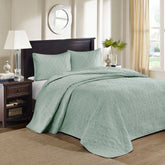 Reversible Bedspread Set Seafoam Queen
