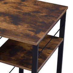 Vadna Weathered Oak & Black Finish Writing Desk