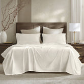 4 Pieces King Sateen Sheet Set,Ivory
