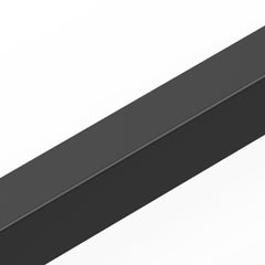 4ft Wall Mounted Stair Handrail Black Iron 250lbs Load Capacity Square Tube