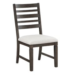Classic Style Dark Espresso Finish Side Chairs Set of 2pc, Upholstery Seat Wooden Dining Furniture