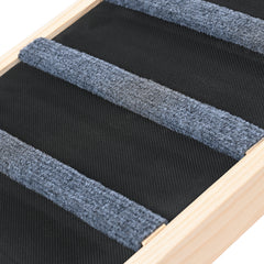 Dog Ramp, Folding Pet Ramp for Bed, Adjustable Dog Ramp for Small, Large, Old Dogs & Cats, Wooden Pet Ramp with 47.2" Long Ramp, Adjustable from 13.8" to 27.6", Suitable for Couch, Sofa, Car
