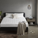 Overfilled Deep Pocket Mattress Pad White Full