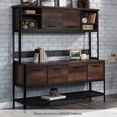 Hutch with Concealed Compartments, Brown finish