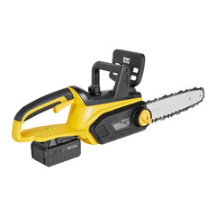 Cordless Chainsaw, 20V 12-Inch Brushless Chainsaw Battery Powered, 4.0Ah Battery and Rapid Charger Included, Handheld Electric Chain Saw for Tree Felling, Wood Cutting, Pruning, and Trimming