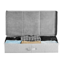 Under Bed Storage 48L Foldable Underbed Box for Household Organization 2 Pack
