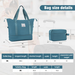 Softside Luggage Expandable 3 Piece Set Suitcase with Duffel Bag Upright Spinner Softshell Lightweight Luggage Travel Set-22/26/30 IN