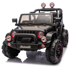 24V Kids Ride On Electric Car W/Parents Control,Seat width 20in,2WD,Rear suspension,Trunk storage,Portable pull rod,Light&Searchlight,Bluetooth,USB,Provide a speed of 2.5-4MPH for Kids Aged 3-8.