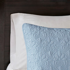 Reversible Quilt Set Blue King/Cal King