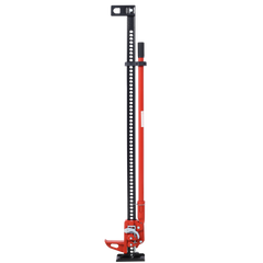 High Lift Farm Jack,60" Utility Farm Jack, 7000 lbs Capacity Ratcheting Off Road Utility Jack, Heavy-Duty Farm Jack for Tractor, Truck, SUV, Bumper Lift, RED