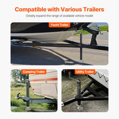 A Frame Trailer Jack Bolt on Trailer Tongue Jack 2000 lbs 15-inch Travel