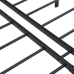 Queen Size Bed Frame , Heavy Duty Metal Bed Frame , Quick & Easy Assembly, No Noise, Black