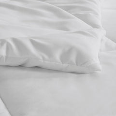 Oversized Down Alt Comforter with HeiQ Smart Temp Treatment White Full/Queen