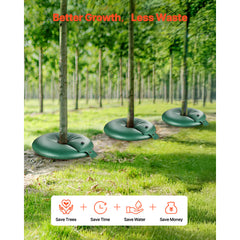 Tree Watering Bag Slow Release, 4 Pack 20 Gallons Tree Watering Bags/Ring, Reusable Refillable Tree Irrigation Ring Water Bags, Heavy Duty Watering System for Shrub Tree Root Drip Irrigation