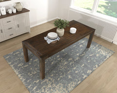 Classic 5pc Dining Set Dark Brown Finish Table and 4x Side Chairs Comfort Upholstery Taupe Dining Kitchen Furniture