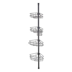 56" to 114" High Shower Corner Caddy Tension Pole Rust-Proof Tension Pole