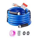 15ft Heated Water Hose for RV, Heated Drinking Water Hose Antifreeze to -45°F, Automatic Self-regulating, 5/8" I.D. with 3/4" GHT Adapter, Lead and BPA Free