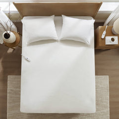 1-Piece Cal King Heated Mattress Pad,White