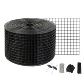 8 inch x 100ft Solar Panel Bird Guard, Critter Guard Roll Kit with 70pcs Stainless Steel Fasteners, Solar Panel Guard with Rust-proof PVC Coating, 1/2 inch Wire Roll Mesh