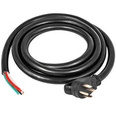 25Ft 50Amp Generator Extension Cord 6 Gauge STW 6/3+8/1 Generator Cord Generator Power Cord N14-50P to Bare Wire Cut Wire Cord Extension Power Cord RV Motor Home Generator Portable