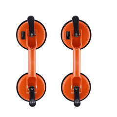 Glass Suction Cup, 4.7" 2 Pack 330 lbs Load Capacity, Vacuum Suction Cup with Aluminum Handle, Heavy Duty Industrial Suction Cup Lifter Tool for Glass, Granite, Tile, Metal, Wood Panel Lifting