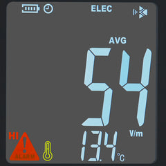 3-in-1 EMF Meter, 5Hz-6GHz, Handheld Rechargeable Electromagnetic Field Radiation Detector, Digital LCD EMF Tester for EF MF RF Home Inspections Outdoor Ghost Hunting 5G Cell Tower Temperature