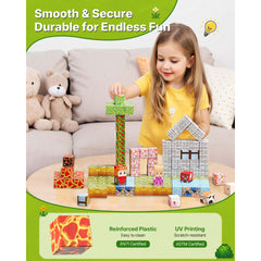 Magnetic Blocks 150 PCS Forest Castle Set STEM Montessori Sensory Toys
