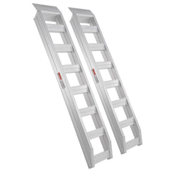 Aluminum Ramps, 8810 lbs, Heavy-duty Ramps with Top Hook Attaching End, Universal Loading Ramp for Motorcycle, Tractor, ATV/UTV, Trucks, Lawn Mower, 72"L x 15"W, 2Pcs