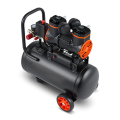 Air Compressor 4.8 Gallon 900W 2.2 CFM@ 90PSI 70 dB Ultra Quiet Oil Free