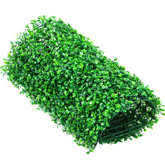 Artificial Boxwood Panel UV 24pcs Boxwood Hedge Wall Panels Artificial Grass Backdrop Wall 10" X 10" 4 cm Green Grass Wall, Fake Hedge for Decor Privacy Fence Indoor, Outdoor Garden Backyard