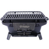 Oval Cast Iron Grill Outdoor, Portable Charcoal Grill and Tabletop Cast Iron Skillet - 100% Cast Iron, Durable, Small Charcoal Grill, Camping Stove, Hibachi Grill