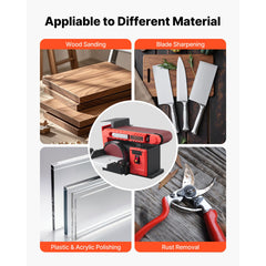 6" Disc Sander & 4" x 36" Belt Sander, 400W Professional Belt Disc Sanders Combo with 0 - 45° Adjustable Worktable & Dust Collection Port for Woodworking, Knife Sharpening, DIY Crafting