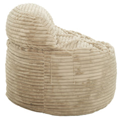 Convertible Memory Foam Bean Bag Chair, 2-in-1 Sofa Chair, Beige