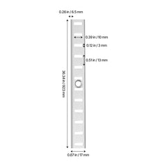 Shelf Track 36.3-inch 8 Pack Adjustable Steel Wall Mounted Shelf Pilaster