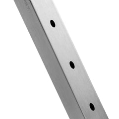 Cable Railing Post, 36x1x2 Inch Level Deck Stair Posts, 1-Pack Stainless Steel Cable Handrail Post, Pre-Drilled Pickets with Mounting Bracket Stair Railing Kit, Silver