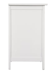 Versatile White Transitional Nightstand