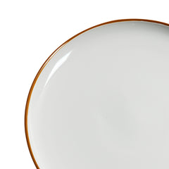 12 PCS Dinnerware Set Ceramic Plates and Bowls Sets Service for 4 White