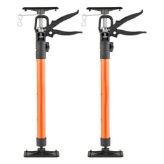 Cabinet Jack Support Pole, 2-Pack, 21.3-60 Inch Steel Telescopic Quick Support Rod, Adjustable 3rd Hand System up to 154 lbs Capacity for Installing Cabinets, Lifting Drywall, Cargo Bars