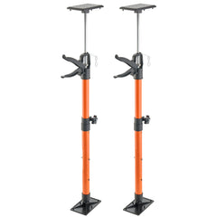 Cabinet Jack Support Pole, 2-Pack, 21.3-60 Inch Steel Telescopic Quick Support Rod, Adjustable 3rd Hand System up to 154 lbs Capacity for Installing Cabinets, Lifting Drywall, Cargo Bars