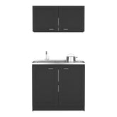 Cabinet Set Zeus, Garage, Black