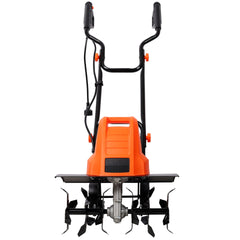 13.5AMP Electric Tiller,120V/60HZ,18-Inch Width 9-Inch Depth Corded Powerful Tiller,With 24 Steel Tines,Adjustable Wheels,for Garden Lawn Yard