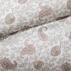 9 Piece Cotton Percale Comforter Set Blush Queen