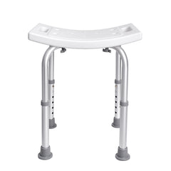 Shower Chair, Adjustable Height Shower Stool with Built-in Handles, Shower Seat for Inside Shower or Tub, Non-Slip Bench Bathtub Stool Seat for Elderly Disabled Handicap, 158.8 kg Capacity