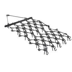 Drag Harrow 7 x 3.7 ft Chain Harrow ATV Lawn Rake for Landscape Leveling
