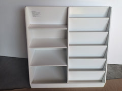 Kids Bookshelf and Toy Storage Organizer, Multifunctional 4 Tier Wooden Kids Book Shelf with Bookcase Display Stand in Kids Room Playroom Nursery for Kids, Children, Toddlers (White)
