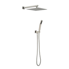 12 Inch Square Rain Shower Head with Handheld Showerhead (Without control valve)