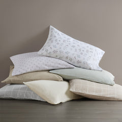 4-Piece King 100% Cotton Flannel Printed Sheet Set,Beige/White Stripes