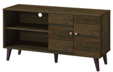 Amidon TV Stand for TVs up to 47.3", with 2 Storage Shelves& 1 Cabinet, Modern Entertainment Centre for TV in Living Room in Walnut